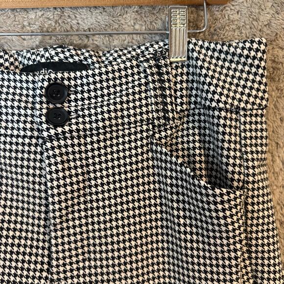 Torrid Trouser Bootcut Black White Houndstooth Plaid Ponte Pants 12 12R 564545 - Picture 4 of 8